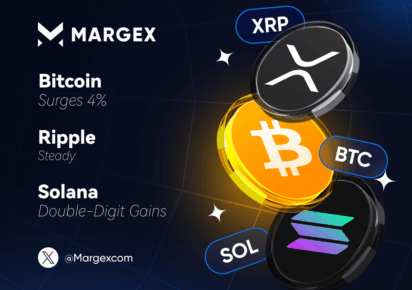 Bitcoin's 4% Surge and XRP's Steady Performance While Solana Prepares for Potential Double-Digit Gains