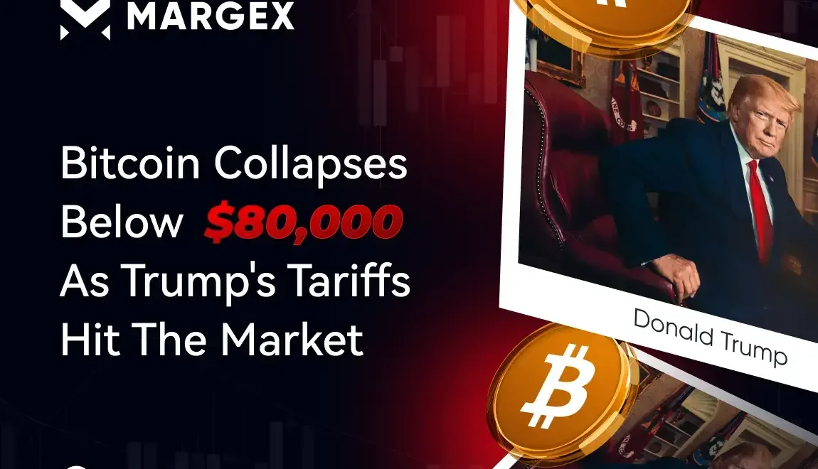 미중 무역전쟁이 격화되면서 비트코인, 8만 달러 아래로 하락