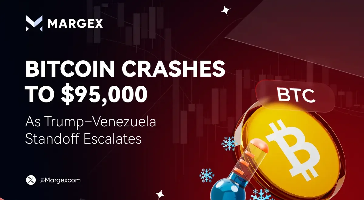 Bitcoin fällt auf 95.000 $, da der Konflikt zwischen Trump und Venezuela eskaliert