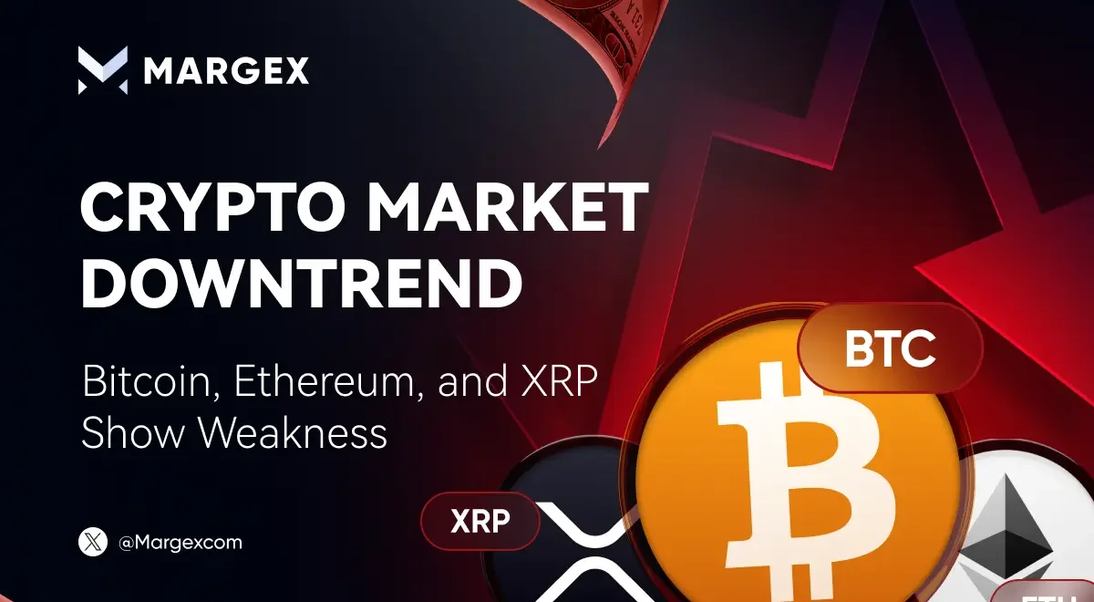 크립토 시장 하락 트렌드, 비트코인·이더리움·XRP 약세 보인다